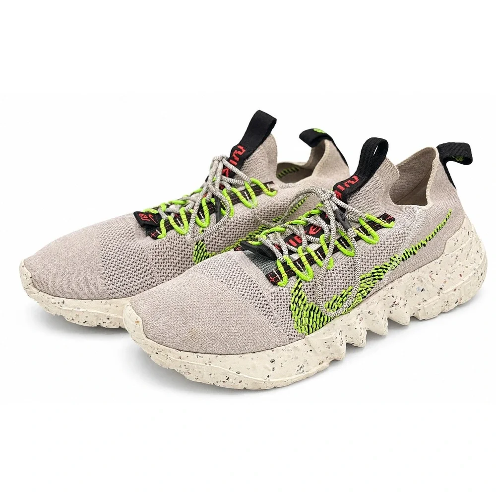 Nike Space Hippie 01 Electric Green Men's Size 13 Grey Athletic Shoes DJ3056-004